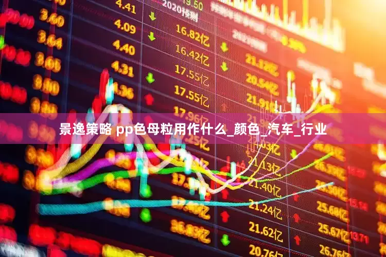景逸策略 pp色母粒用作什么_颜色_汽车_行业